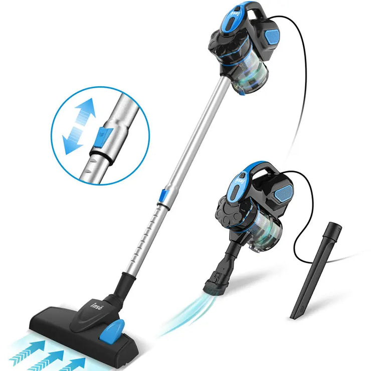 Vacuum Cleaner Corded INSE I5 18Kpa Powerful Suction 600W Motor Stick Handheld Vaccum Cleaner for Home Pet Hair Hard Floor