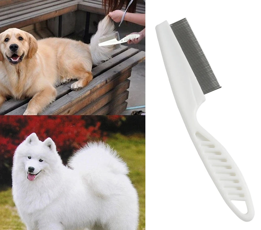 Home Pet Animal Care Protect Flea Comb for Cat Dog Pet Stainless Steel Comfort Flea Hair  Comb