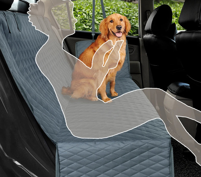 PETRAVEL Dog Car Seat Cover Waterproof Pet Travel Dog Carrier Hammock Car Rear Back Seat Protector Mat Safety Carrier For Dogs