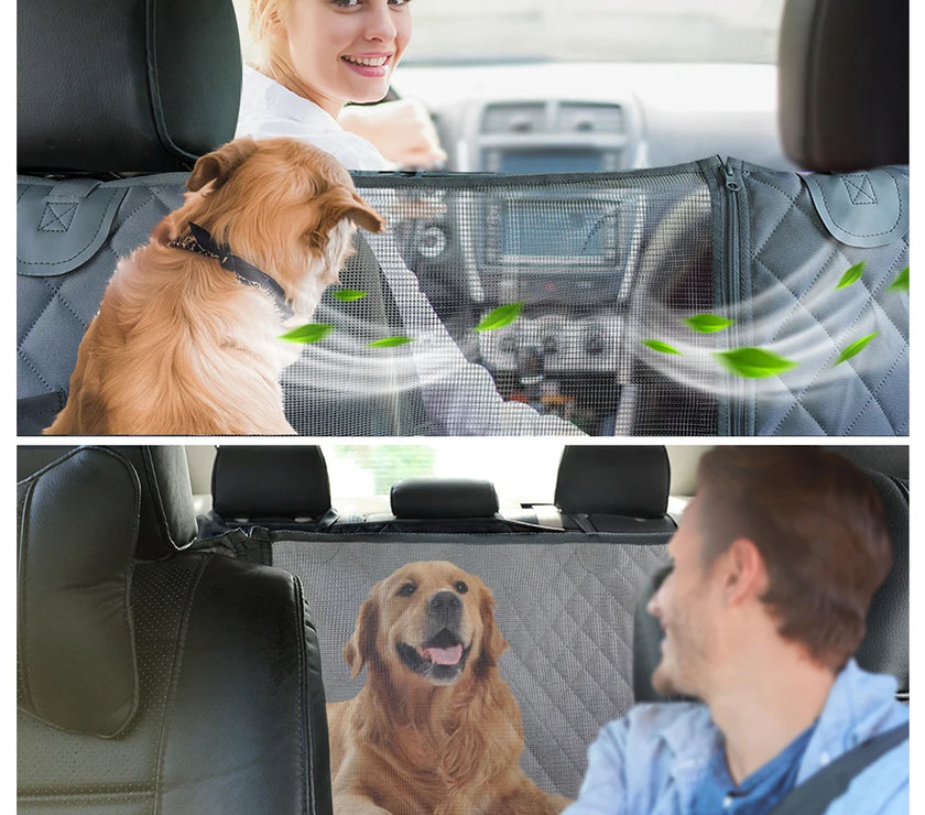 PETRAVEL Dog Car Seat Cover Waterproof Pet Travel Dog Carrier Hammock Car Rear Back Seat Protector Mat Safety Carrier For Dogs