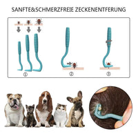 Flea & Tick Removal for Pets: 3-Piece Tool Kit for Cats & Dogs + Grooming Comb