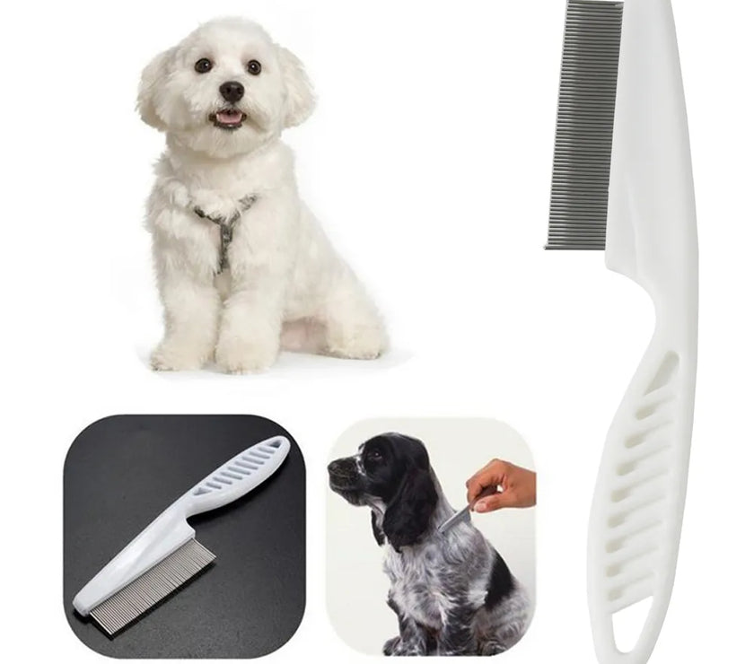 Home Pet Animal Care Protect Flea Comb for Cat Dog Pet Stainless Steel Comfort Flea Hair  Comb