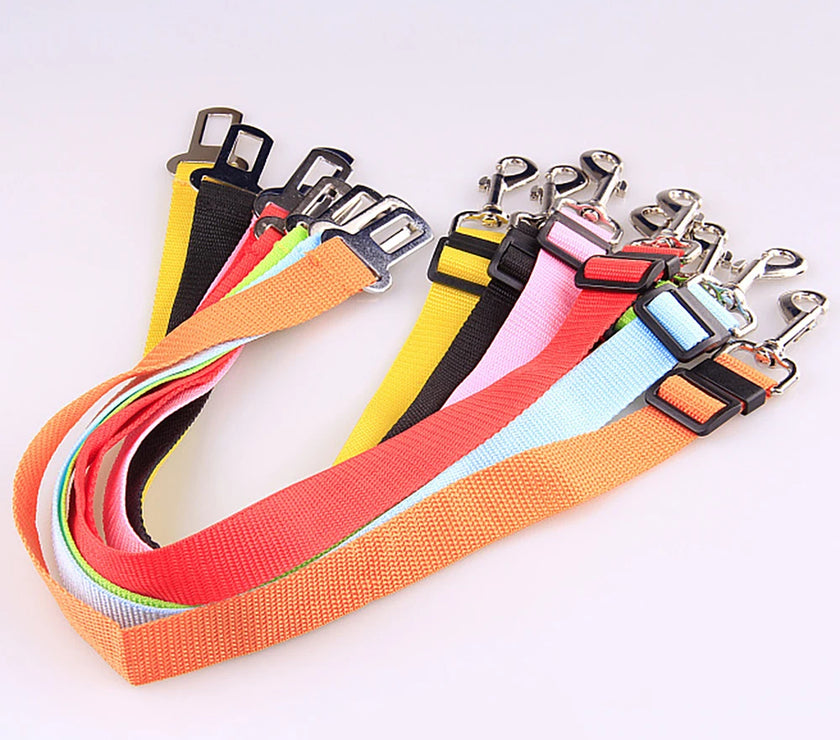 Adjustable Dog Cat Car Safety Belt Pet Vehicle Seat Belt Leash For Dogs Travel Traction Collar Harness Dog Lead Clip pet product