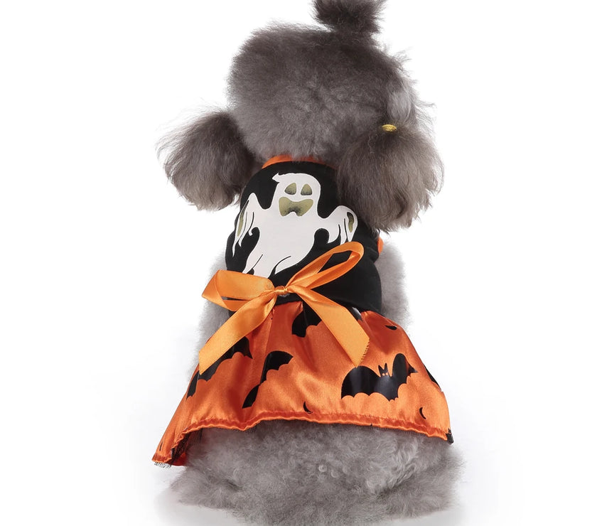 Funny Halloween Pet Cat Dresses for Small Dog Clothing Cosplay Cat Costume Christmas Dress Up Skirt Dog Dress Puppy Chihuahua