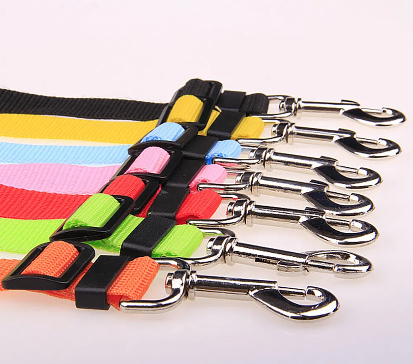 Adjustable Dog Cat Car Safety Belt Pet Vehicle Seat Belt Leash For Dogs Travel Traction Collar Harness Dog Lead Clip pet product