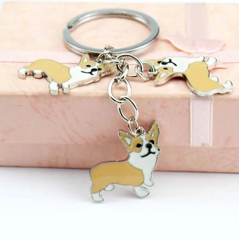 Best friend Anime Keychain Metal pet Dogs Key Ring Bag HandBag Charm Wholesale Lovely Keychain Car Keyring Gift Women Jewelry