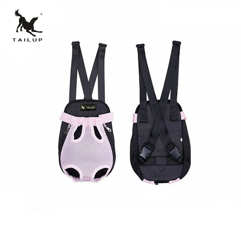 TAILUP Luxury Backpacks Carrying Small Pet Double Shoulder Dog Carrier Bag Cat Puppies Travel Backpack