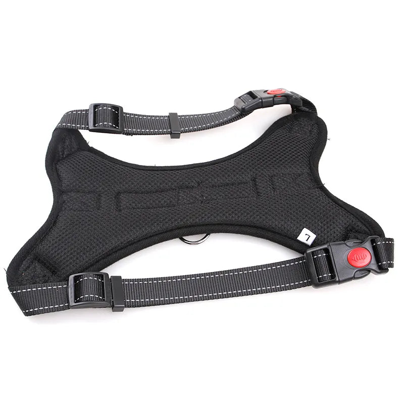 Nylon Heavy Duty Dog Pet Harness Collar Adjustable Padded Extra Large Medium Small Dog Harnesses Vest Husky Big Dogs Products