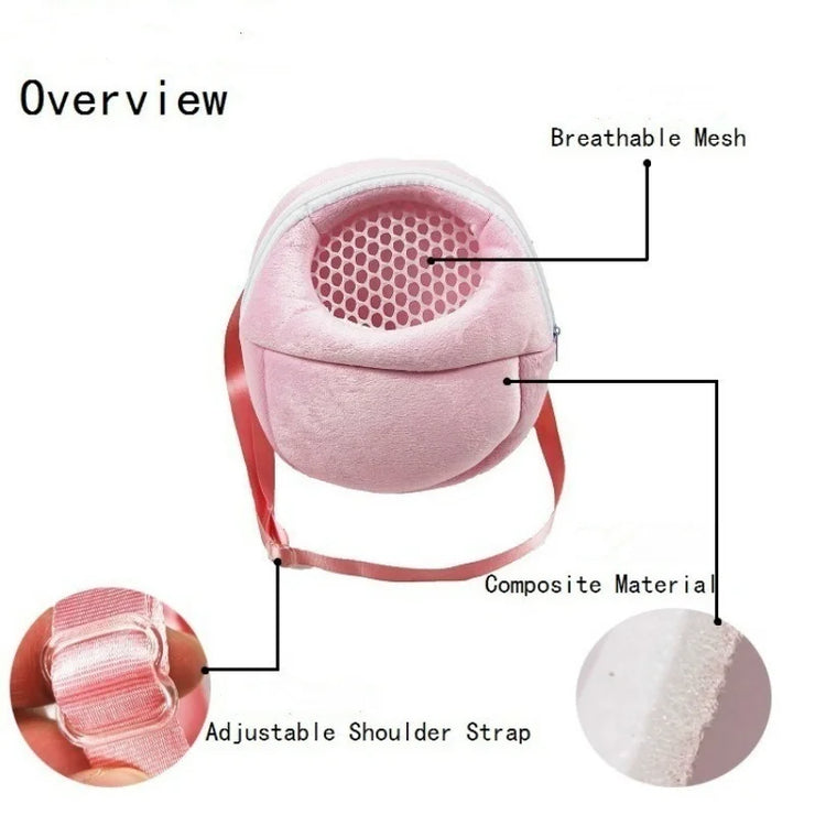 NEW Small Pet Carrier Rabbit Cage Hamster Chinchilla Travel Warm Bags Guinea Pig Carry Pouch Bag Breathable Pet Cage Rat Leash