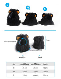 Kitten Halloween Cosplay Costume Wear Headgear Cute Pets Clothing Headdress Products Pet Dog Cat Lovely Lion Headdress