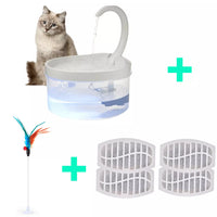 Pet Water Fountain Swan Neck Shaped Cat Water Dispenser Prevent Dry Burn Drinking Fountain 2L With LED Light Bird Dog Drink Bowl