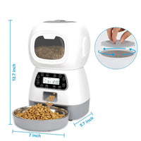 Smart Pet Feeder & Water Fountain: Auto Food & Fresh Water for Cats & Dogs (3.5L/2L) + App Control!