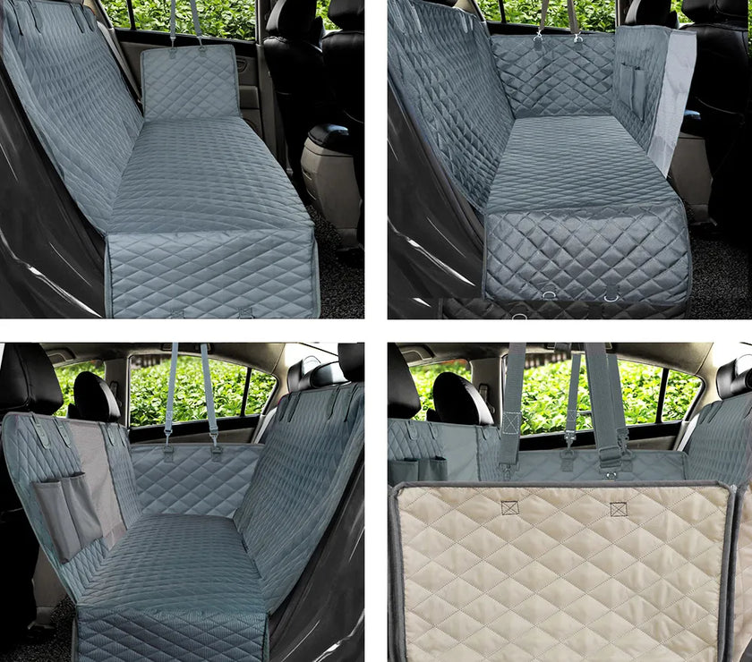 PETRAVEL Dog Car Seat Cover Waterproof Pet Travel Dog Carrier Hammock Car Rear Back Seat Protector Mat Safety Carrier For Dogs