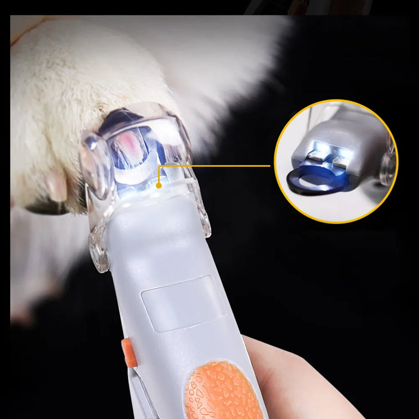 Professional Clipper for dogs Dog Nail Trimmer Pet Cat Claw Grinder With LED Light &amp; 5X Magnifier Safety Pet Nail Clippers