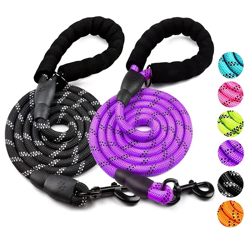 Strong Dog Leash (Reflective) | Big & Medium Breeds | Control Pulling