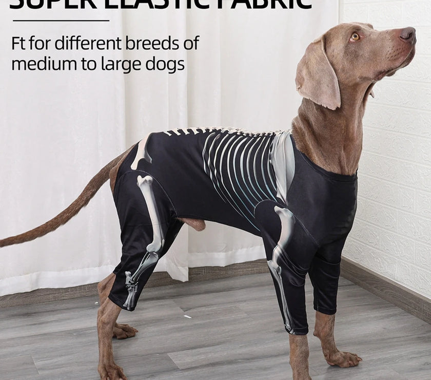 Halloween Dog Clothes Funny Big Dog Skeleton Costumes Halloween Pet Cat Cosplay Costumes Puppy Jacket Clothes Pet Party Clothing