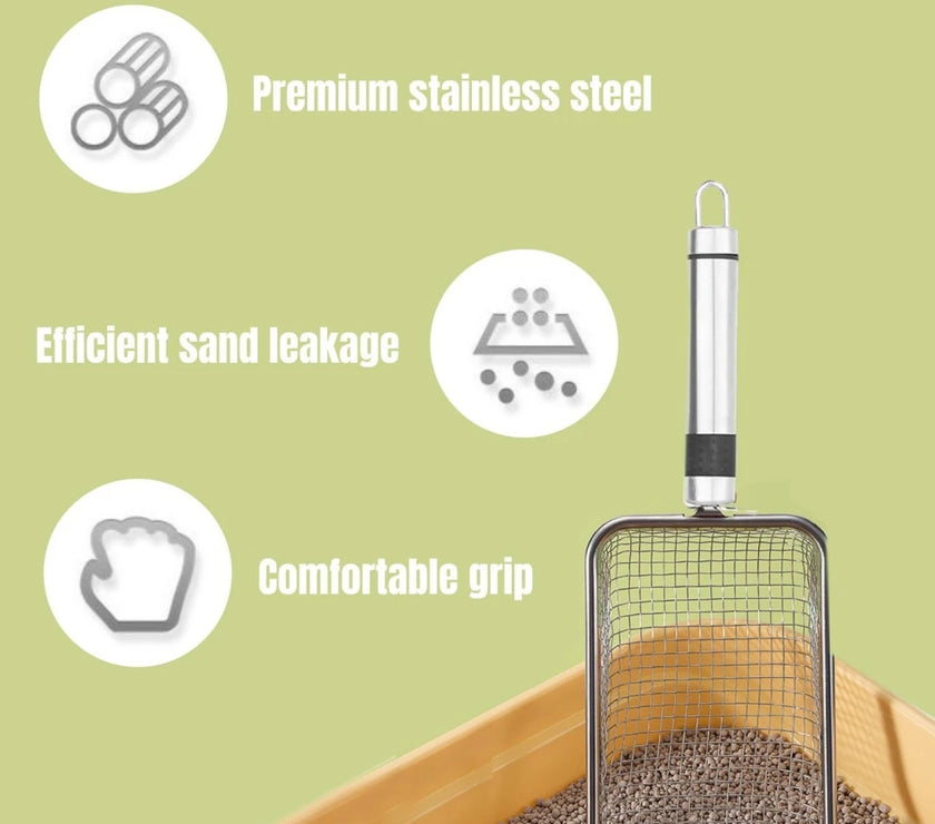 Sturdy and Efficient Pet Litter Scoop