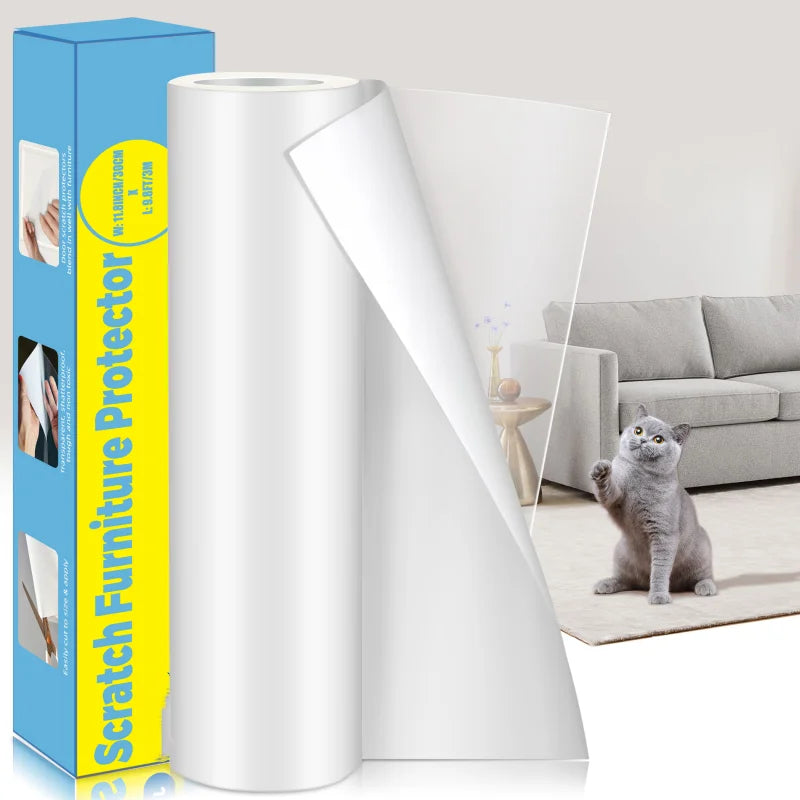 Cat Scratch Deterrent Tape - Transparent, Self-Adhesive