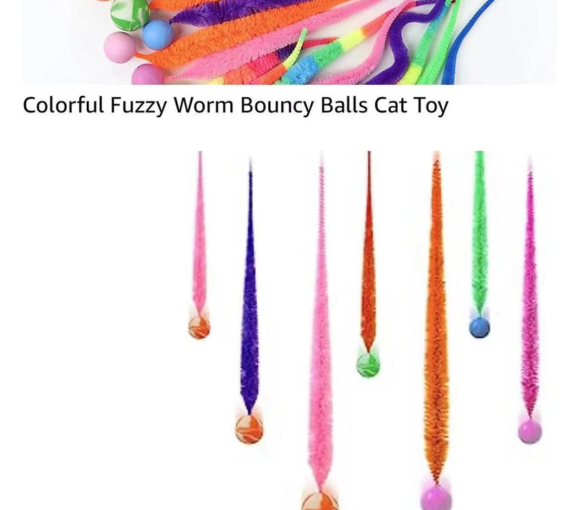 Interactive Cat Toy - Bouncing Ball, Tickle, Catnip