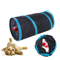 Foldable Cat Tunnel - Breathable, Interactive Play