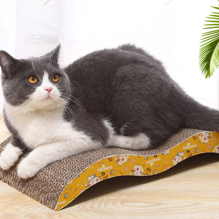 Corrugated Cat Scratcher Board - Durable & Reusable