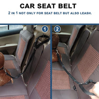 2-in-1 Dog Seat Belt & Leash | Car Safe, Adjustable Harness