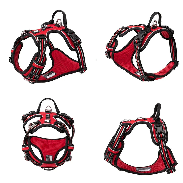 Truelove Pet Reflective Nylon Dog Harness No Pull Adjustable Medium Large Naughty Dog Vest Safety Vehicular Lead Walking Running