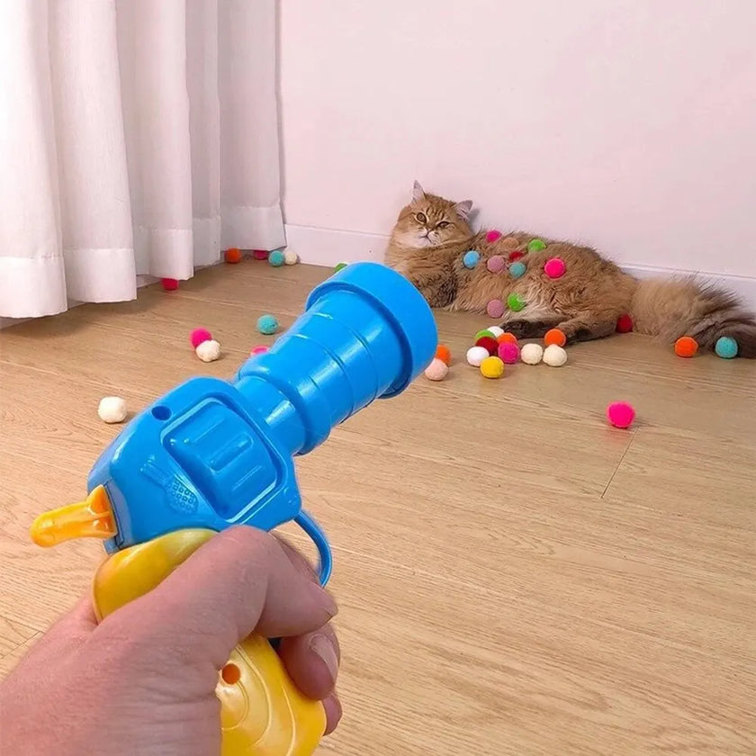 Interactive Cat Toy Gun Set