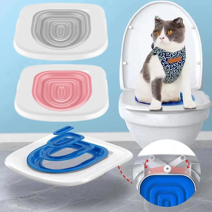 Cat Litter Box to Toilet Trainer Kit (2022 Upgrade) | Reusable