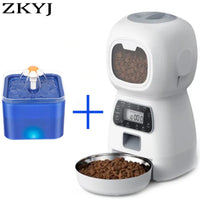 Smart Pet Feeder & Water Fountain: Auto Food & Fresh Water for Cats & Dogs (3.5L/2L) + App Control!