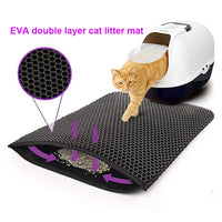 Litter-Free Zone: Double Layer Cat Litter Mat