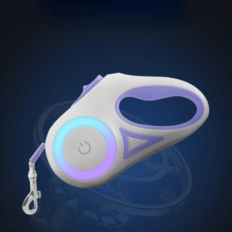 5m LED Retractable Leash (Night Walks) | Non-Slip Grip, All Dogs