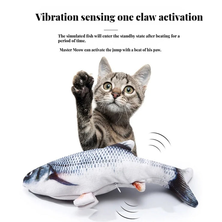 Interactive Cat Toy - Realistic Fish Simulation