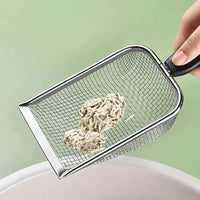 Fine-Pore Stainless Steel Litter Scoop