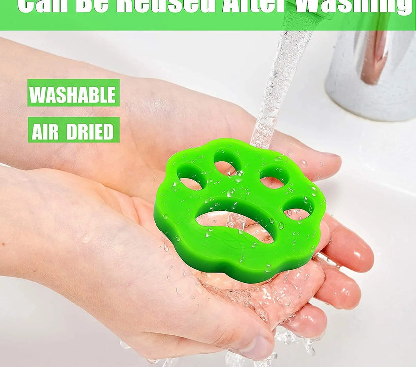 Catch Those Fuzzy Critters! Reusable Pet Hair Remover for Laundry (Works in Washer & Dryer).