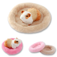 Hamster Bed Pad Pet Nest Plush Soft Warm Cotton Nest Pad Hamster Hedgehog Chinchilla Rabbit Small Pet Sleeping Mat Pet Supplies