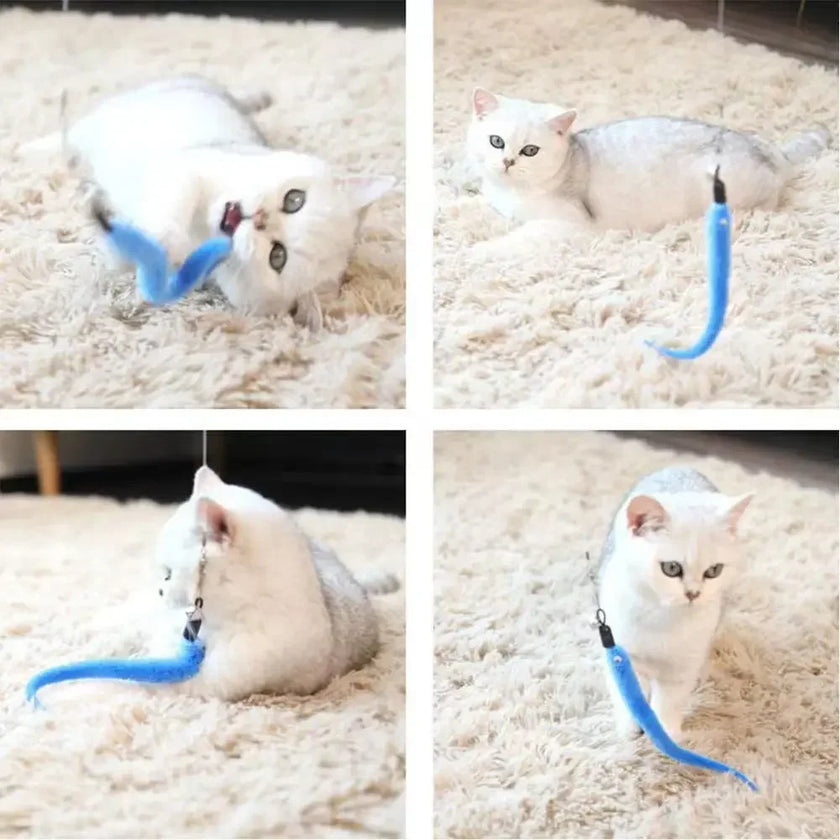 Cat Feather Toy with Bell - Interactive & Stimulating