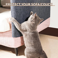 Wall Anti Cat Scratch Sofa DIY Cats Scratch Board Sofa Protection Paws Sharpen Trimmable Self-adhesive Carpet Cats Scratch Board