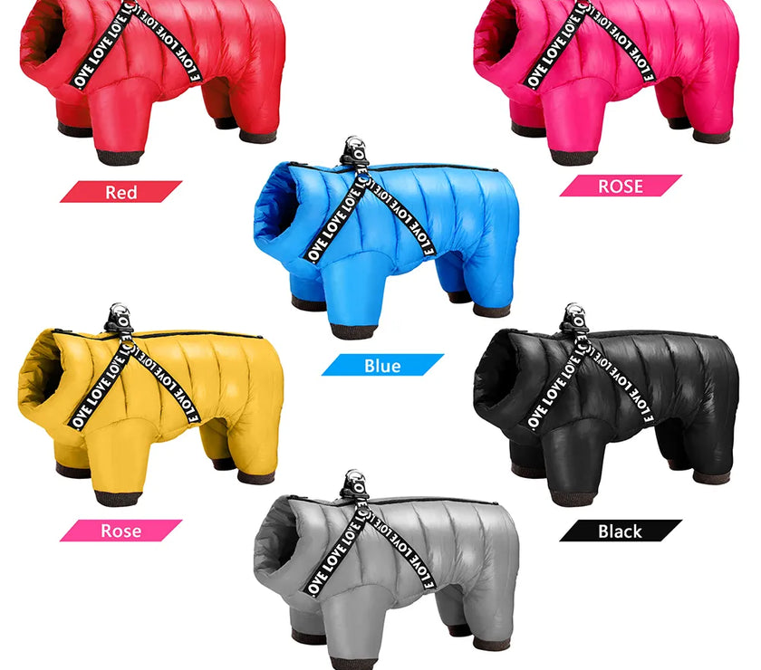 Winter Pet Dog Clothes Super Warm Dog Jacket Coat Waterproof Small Medium Large Dogs Pet Clothing Jumpsuit For French Bulldog