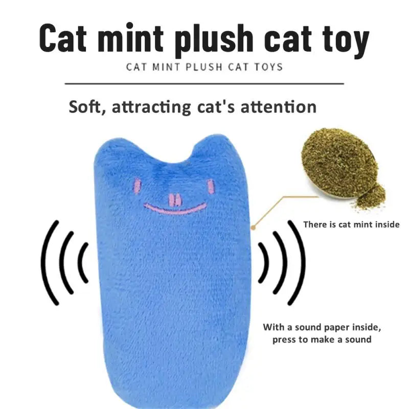 Cat Chew Toy with Rustle Sound & Catnip - Plush