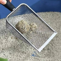 Fine-Pore Stainless Steel Litter Scoop