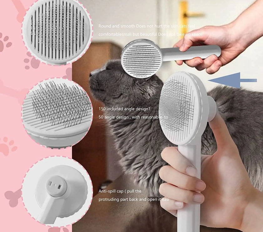 Cat Brush Pet Grooming Brush for Cats Remove Hairs Pet Cat Hair Remover Pets Hair Removal Comb Puppy Kitten Grooming Accessories