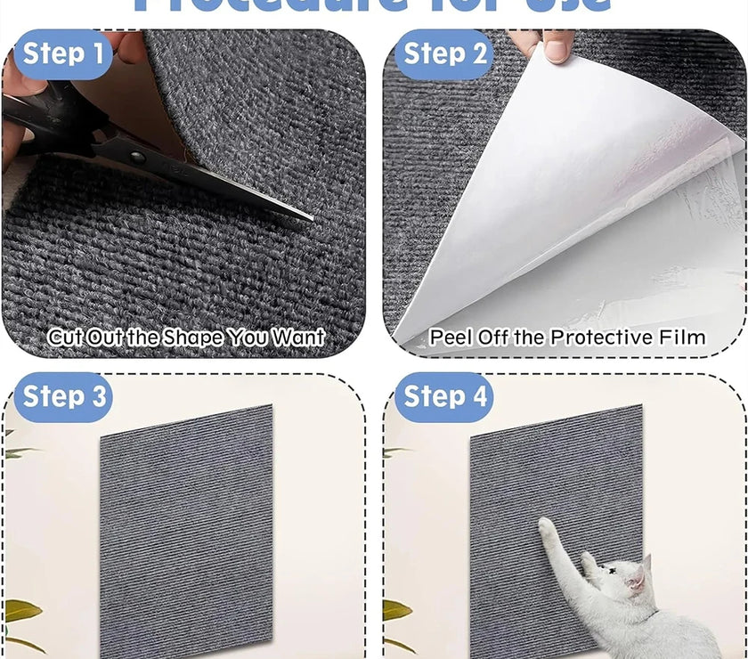 Cat Scratch Mat - Self-Adhesive, Furniture Protector