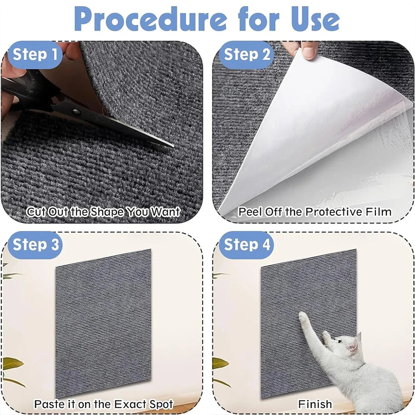 Cat Scratch Mat - Self-Adhesive, Furniture Protector