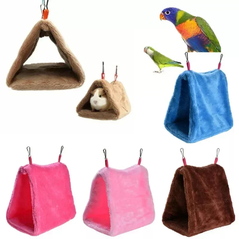 Pet Bird Parrot Cages Warm Bird Hammock Hanging Tent Bed for Bird Sleeping Bird Cage Decoration Accessories Bird House Bird Nest