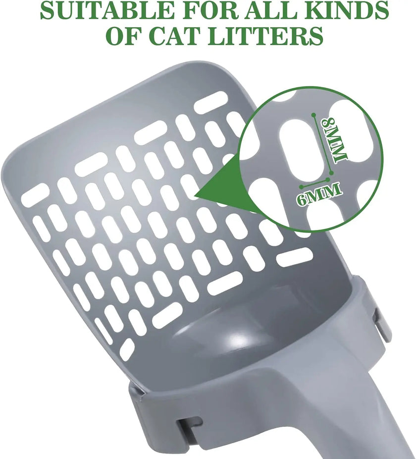 Cat Litter Scoop with Refill Bags - Self-Cleaning