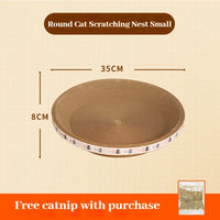 Corrugated Cat Scratcher with Catnip - Wear & Scratch-Resistant