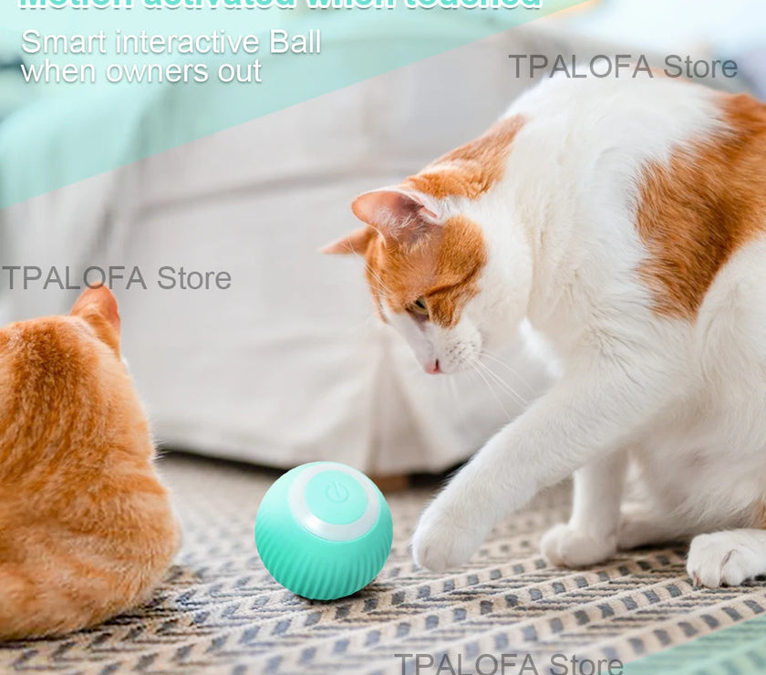 Smart Cat Toys Electric Cat Ball Automatic Rolling Ball Cat Interactive Toys Pets Toy For Cats Indoor Playing Cat Accessories