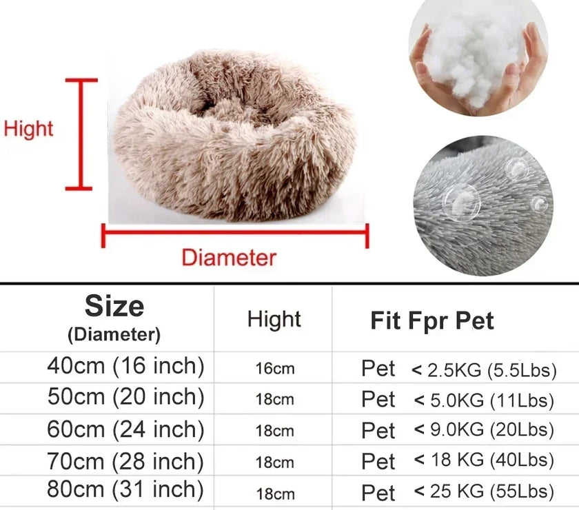 Super Soft Dog Bed Plush Cat Mat Dog Beds For Large Dogs Bed Labradors House Round Cushion Pet Product Accessories