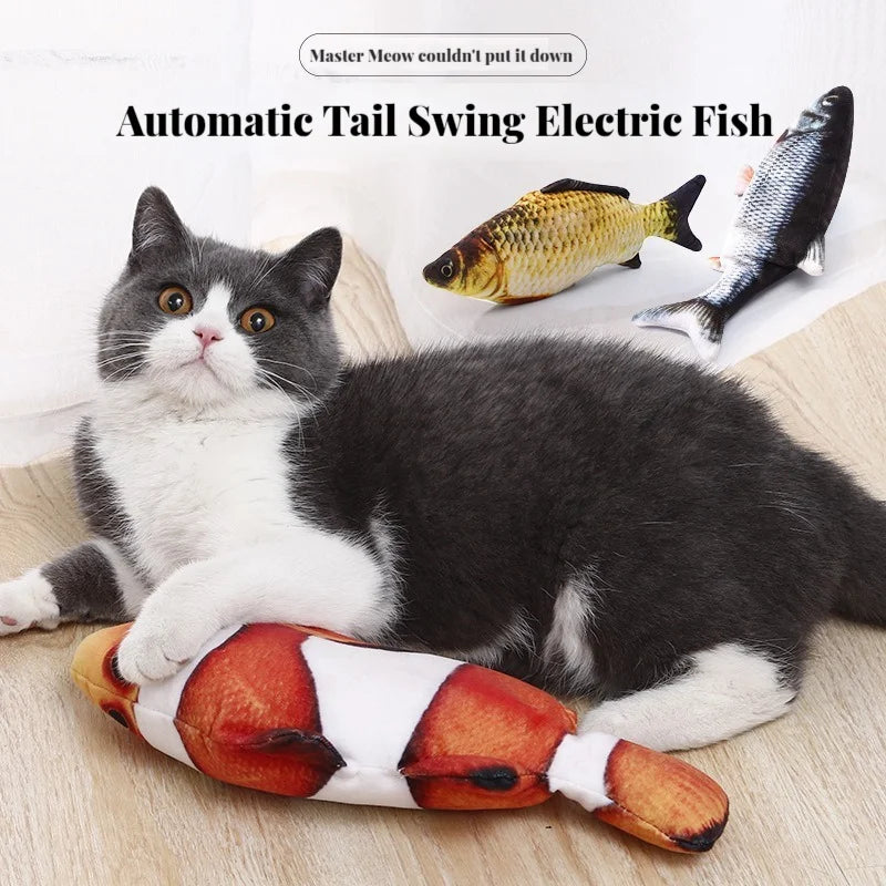 Interactive Cat Toy - Realistic Fish Simulation